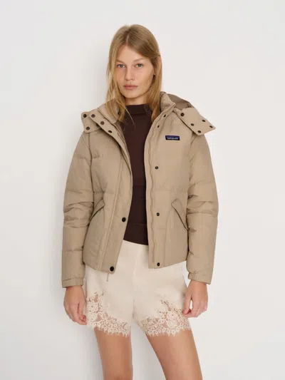 Patagonia W's Downdrift Jacket Natural Xs In Brown
