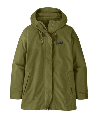 Patagonia W's Outdoor Everyday Rain Jacket Caper Green