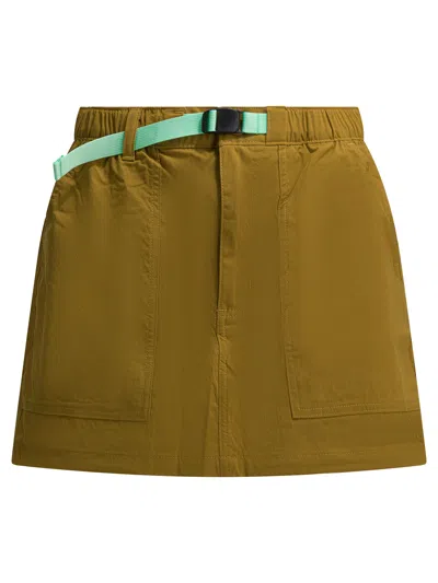 Patagonia Belted Logo-patch Shorts In Green