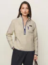 Patagonia Retro Pile Marsupial Half-zip Sweatshirt In Neutral