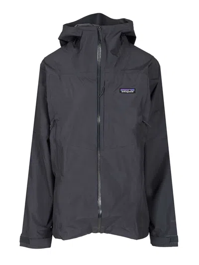 Patagonia W S Boulder Fork Rain Jacket Jackets Blue In Black