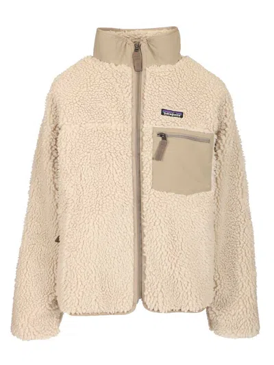 Patagonia W S Classic Retro-x Jacket Knitwear White In Animal Print