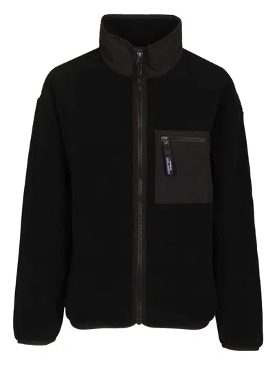 Patagonia W's Synch Jkt Knitwear Black In Animal Print