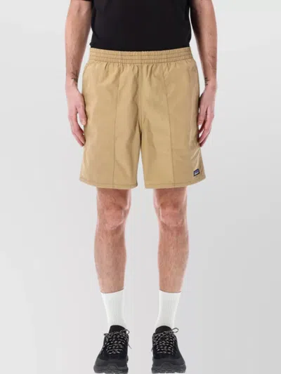 Patagonia Waistband Elastic Shorts Pockets Back In Classic Tan