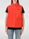 Patagonia Down Vest With High Collar And Pockets In Red