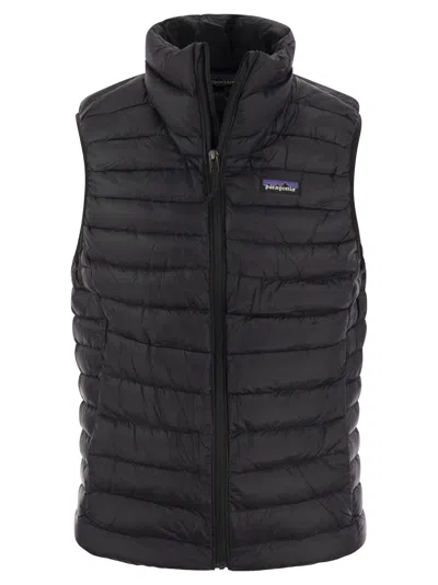 Patagonia Waistcoat With Down Filling In Black