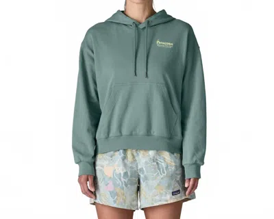 Patagonia Water People Waveside Daily Hoody In Blue Sage In Green