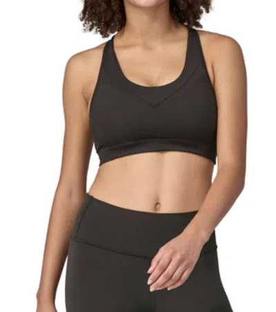 Patagonia Wild Trails Sports Bra In Black