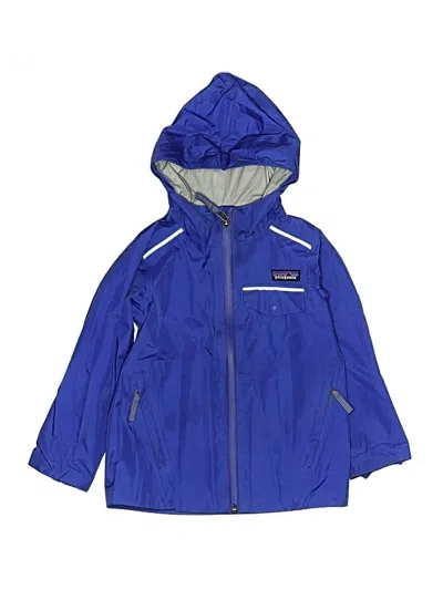 Pre-owned Patagonia Kids' Windbreaker Jacket In Blue