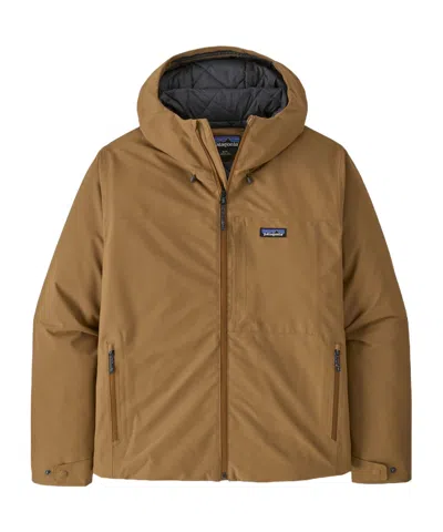 Patagonia Windshadow Zip-front Hooded Jacket In Brown