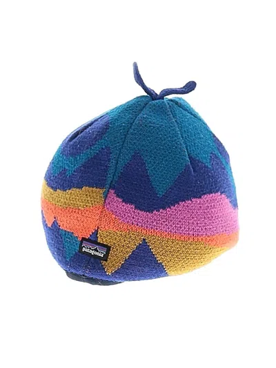 Pre-owned Patagonia Kids' Winter Hat In Blue
