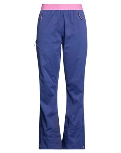 Patagonia Woman Pants Navy Size M Recycled Polyester In Blue