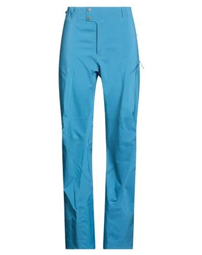 Patagonia Woman Pants Turquoise Size L Nylon In Blue