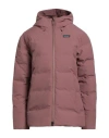 Patagonia Woman Puffer Antique Rose Size L Recycled Polyester In Pink