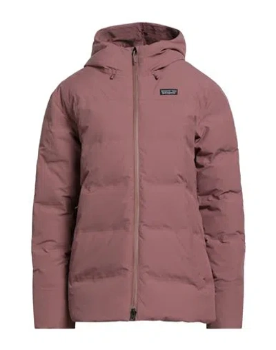 Patagonia Woman Puffer Antique Rose Size L Recycled Polyester In Pink