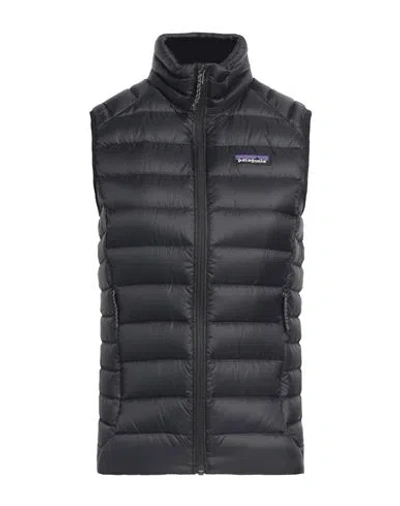 Patagonia Woman Vest Midnight Blue Size L Recycled Nylon In Black