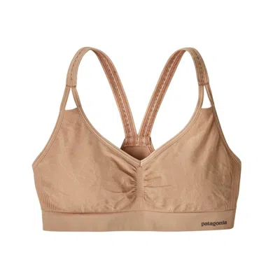 Patagonia Women's Barely Bra In Valley Flora Jacquard, Rosewater In Multi