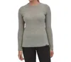 Patagonia Women's Cap Air Crew Long Sleeve Top In Feather Grey X-dye In Grey