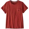 Patagonia Women's Clean Climb Bloom Pocket Responsibili-tee In Burl Red In Red