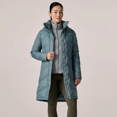 Patagonia Women's Down With It Insulated Parka In Blue Sage In Green