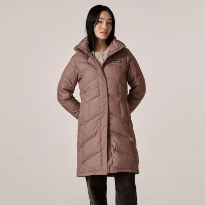 Patagonia Women's Down With It Insulated Parka In Moonrise Taupe In Pink