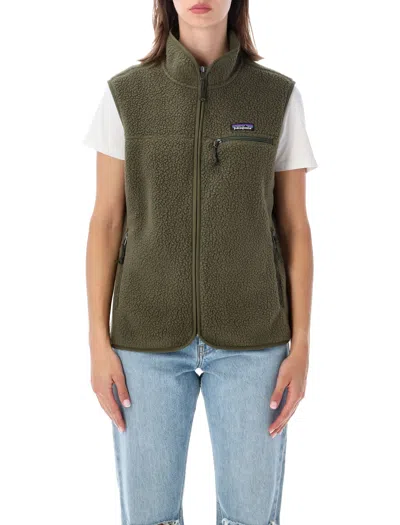 Patagonia Women's Fleece Vest In Basin Green