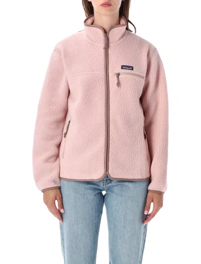 Patagonia Retro Pile Fleece Jacket Hip Length In Pink