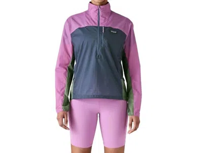 Patagonia Women's Houdini Stash 1/2-zip Pullover In Current Blue In Purple