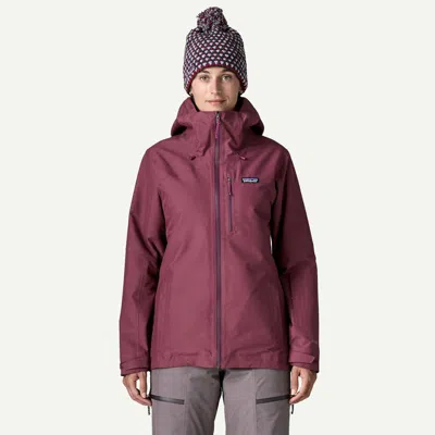Patagonia Women's Insulated Powder Town Ski/snowboard Jacket In Berry Fig In Purple
