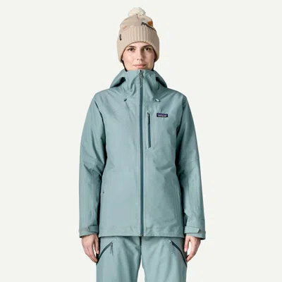 Patagonia Women's Insulated Powder Town Ski/snowboard Jacket In Blue Sage In Multi