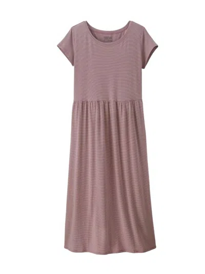Patagonia Women's Kamala T-shirt Dress In Evening Mauve In Beige