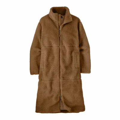 Patagonia Women's Lonesome Mesa Long Coat In Deer Brown