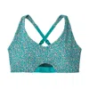 Patagonia Women's Maipo Low Impact Adjustable Bra In Subtidal Blue In Blue