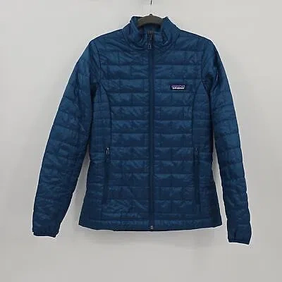 Pre-owned Patagonia Women's Nano Puff Insulated Jacket Lagom Blue Size Xs
