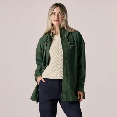 Patagonia Women's Outdoor Everyday Rain Jacket In Canopy Green