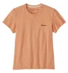Patagonia Women's P-6 Logo Responsibili-tee In Cowry Peach In Orange