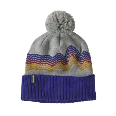 Patagonia Women Powder Town Beanie In Ridge Rise: Sleet Green In Purple