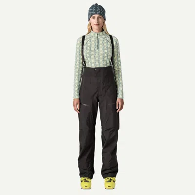 Patagonia Women's Powslayer Ski/snowboard Bibs In Black