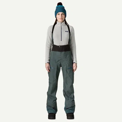 Patagonia Women's Powslayer Ski/snowboard Bibs In Summit Blue