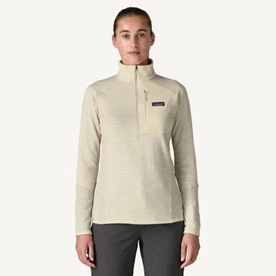 Patagonia Women's R1 Fleece Pullover Sweatshirt In Wool White