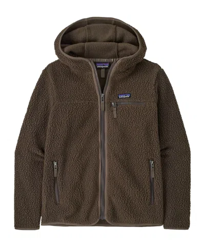 Patagonia Women's Retro Pile Fleece Hoody In Brown