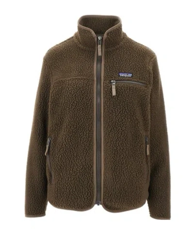 Patagonia Retro Pile Fleece Jacket In Brown