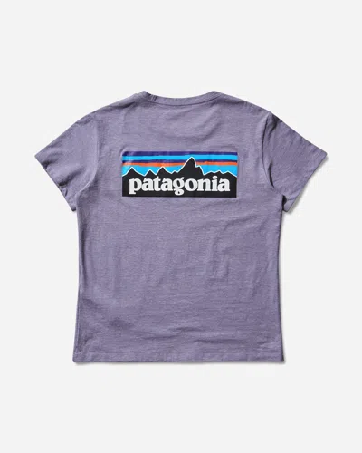 Patagonia Women S P-6 Logo Responsibili T-shirt Concrete