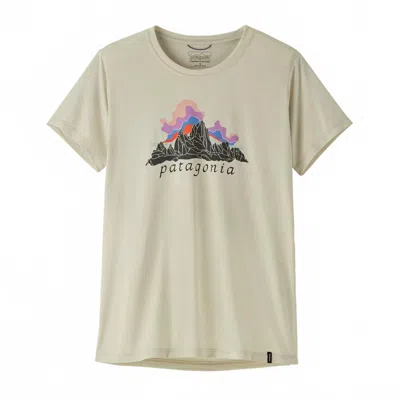 Patagonia Women's Capilene® Cool Daily Shirt - Fitz Roy Nimbus In Dyno White In Neutral