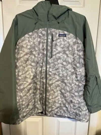 Pre-owned Patagonia Women's Size Xxl Insulated Powder Town Full-zip Jacket Hemlock Green