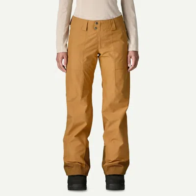 Patagonia Women's Storm Shift Ski/snowboard Pants In Talon Gold In Brown