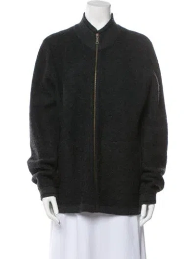 Pre-owned Patagonia Wool Bomber Jacket In Black