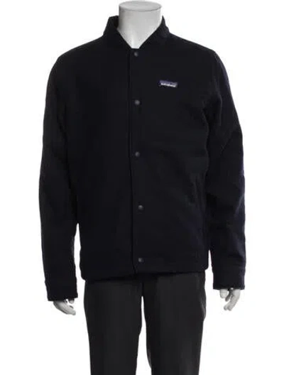 Pre-owned Patagonia Wool Jacket In Blue