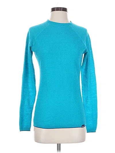 Pre-owned Patagonia Wool Pullover Sweater In Teal