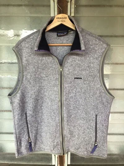 Pre-owned Patagonia X Vintage Made In Usa Patagonia Synchilla Vest Jacket In Grey
